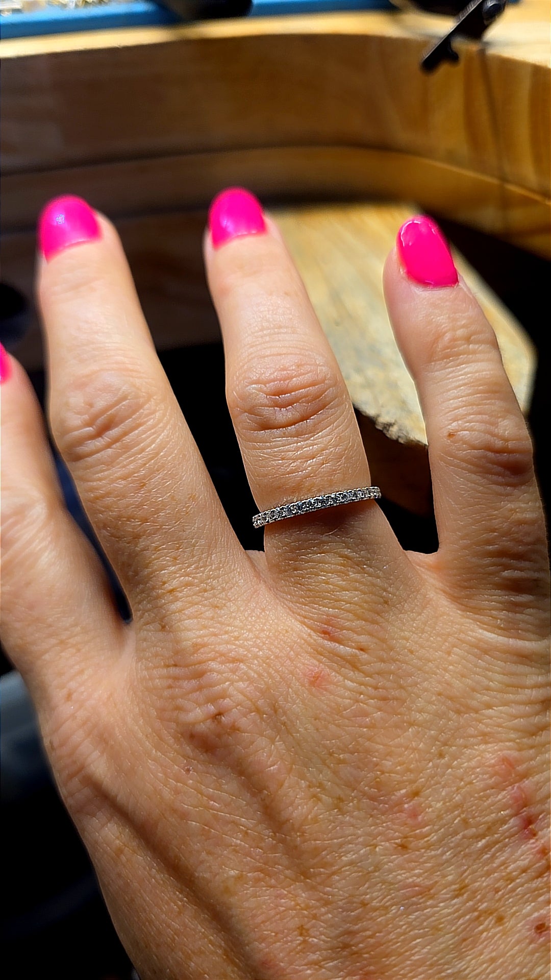 0.50 CTW Lab-Grown Diamond 14K White Gold Band