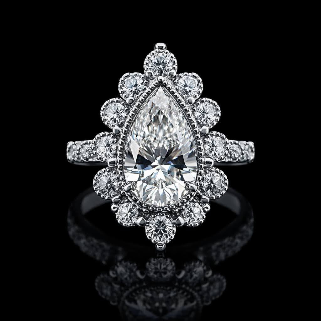 CUSTOM ANTIQUE-STYLE ENGAGEMENT RING
