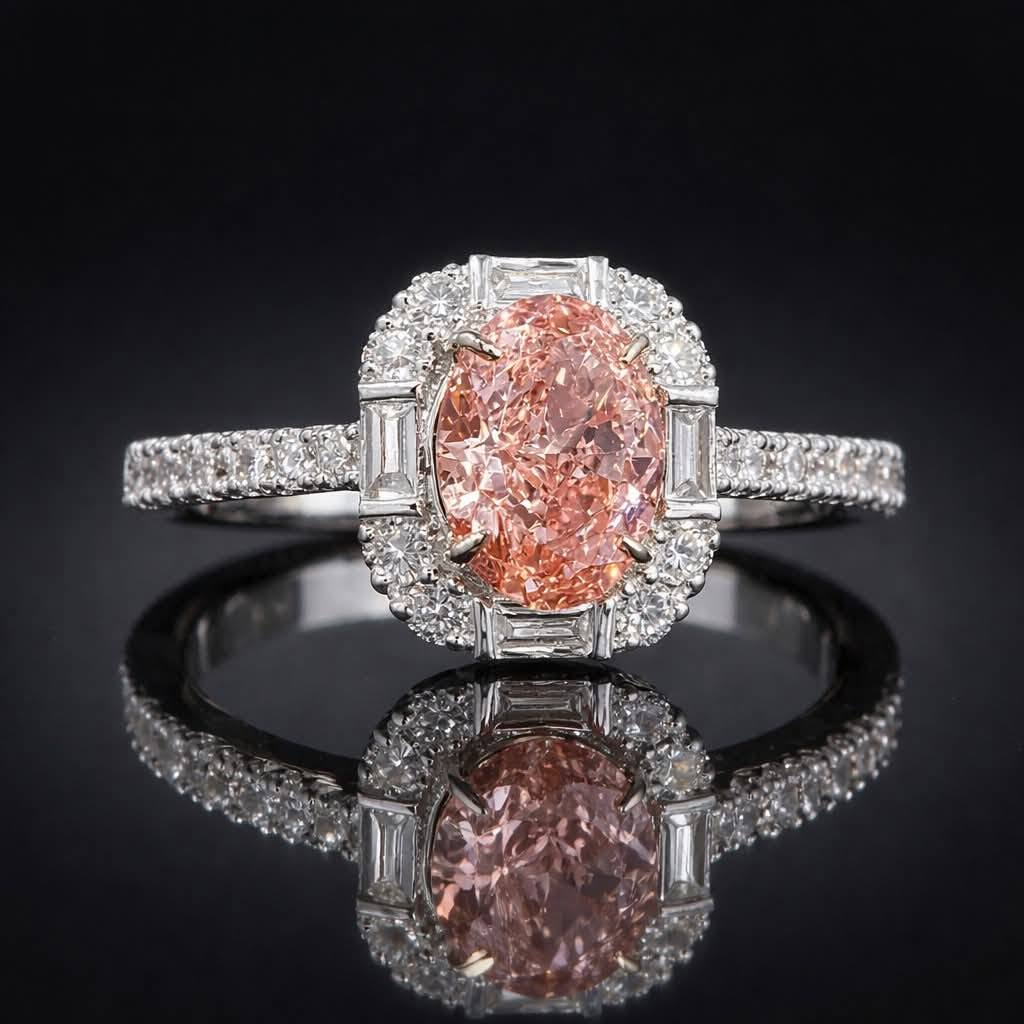PINK DIAMOND OVAL SOLITAIRE