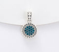 Sterling Silver Exotic Blue Enhancer