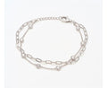 Sterling Silver 2 Chain Bracelet