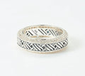 JAI Sterling Silver White Topez Ring