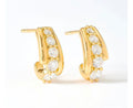 Gold Over Sterling Silver Hoop Earrings