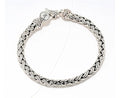 Sterling Silver Handwoven Chain Bracelet