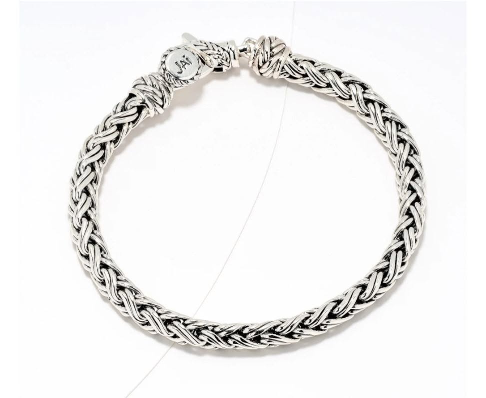 Sterling Silver Handwoven Chain Bracelet