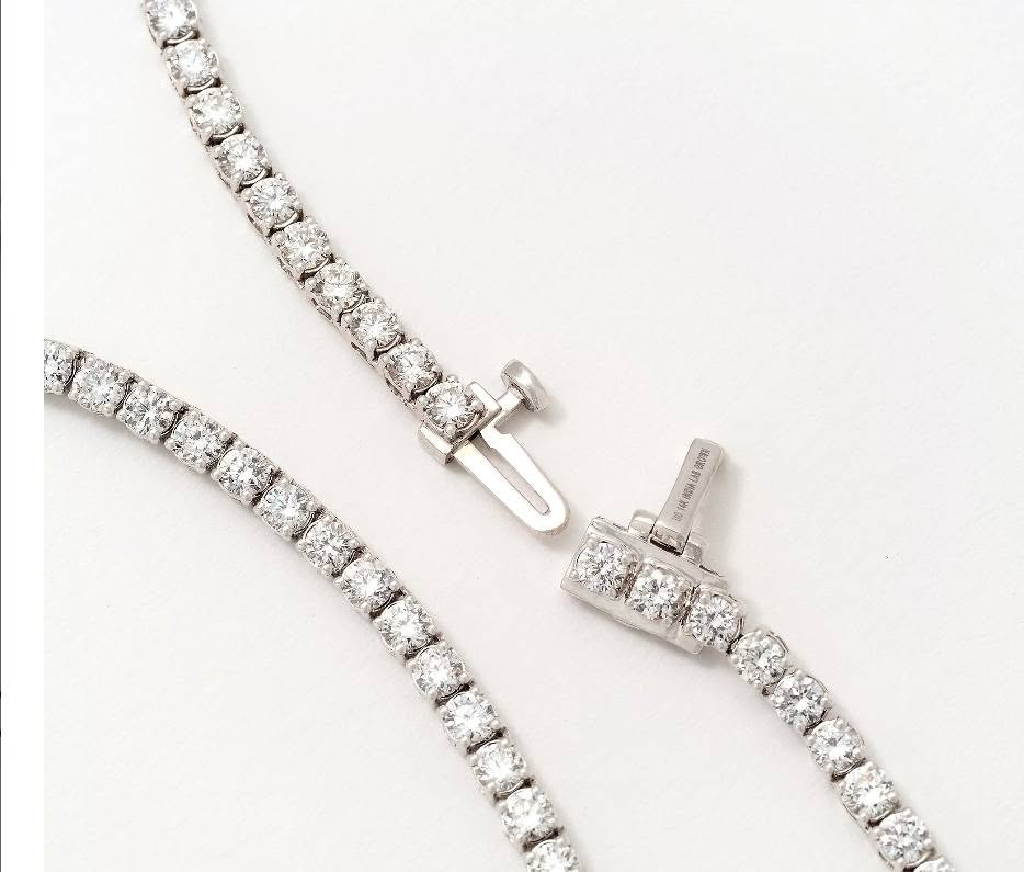 Sterling Silver Tennis Necklace