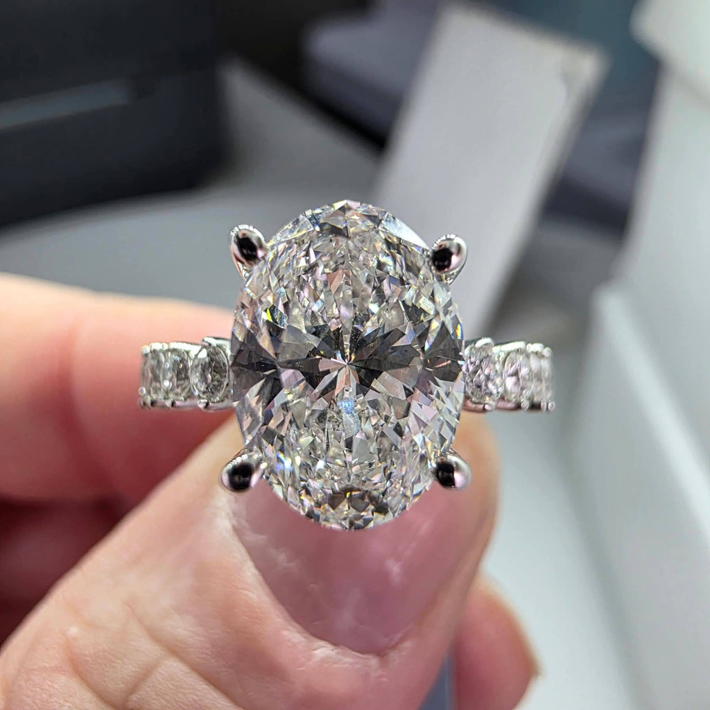 Oval Vera Wang Design Diamond Engagement Ring