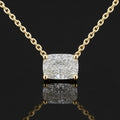 14K Lab Diamond Solitaire Necklace