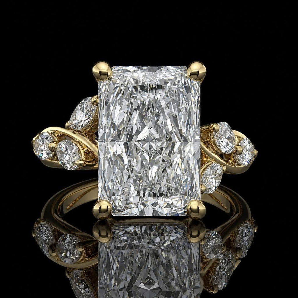 14KY 2.50ctw Lab Diamond Twist-Band Ring