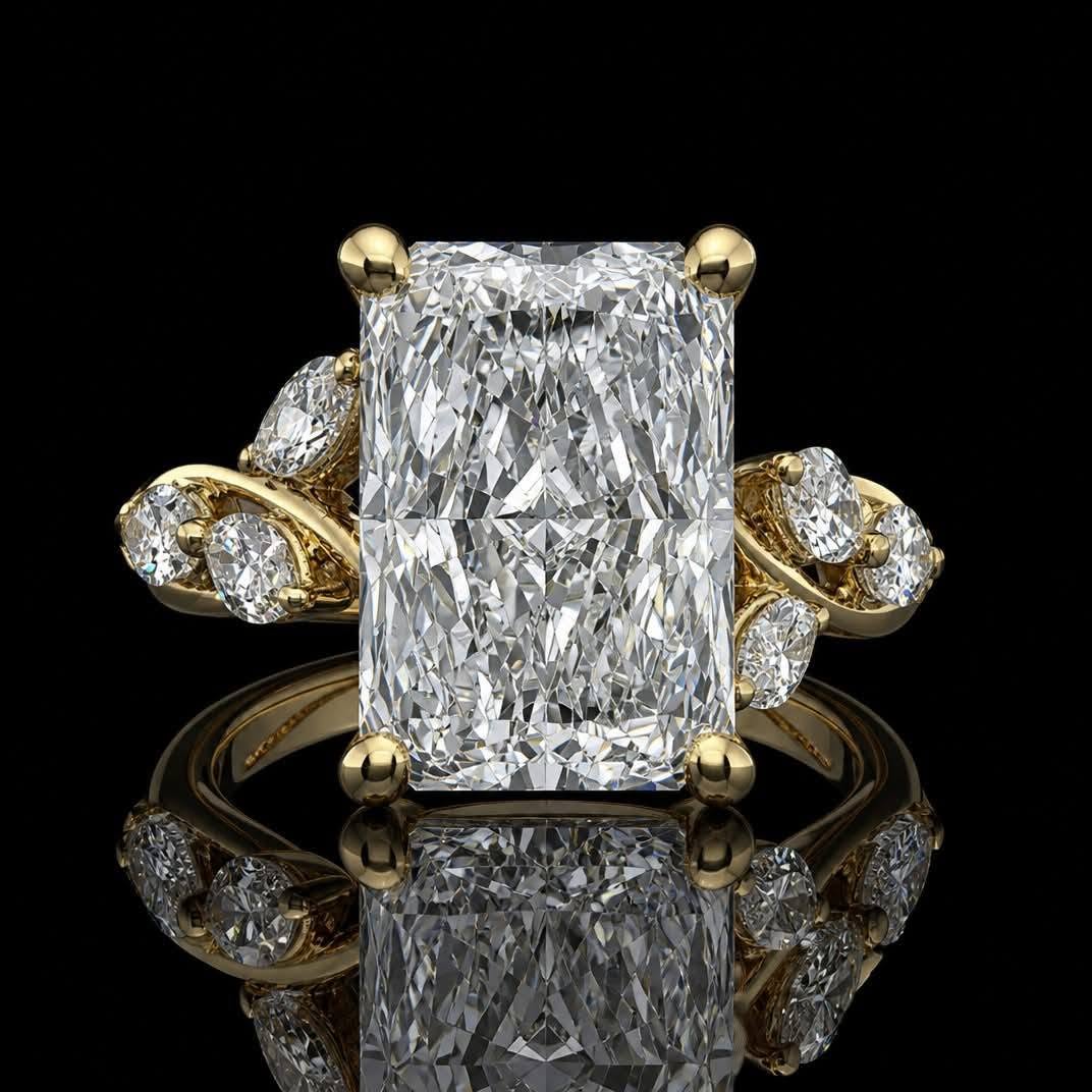 14KY 2.50ctw Lab Diamond Twist-Band Ring