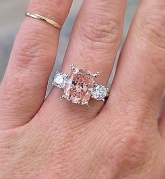 Pink Diamond Engagement Ring