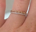 10K Yellow Gold 0.15 CTW Natural Diamond Stackable Band Set